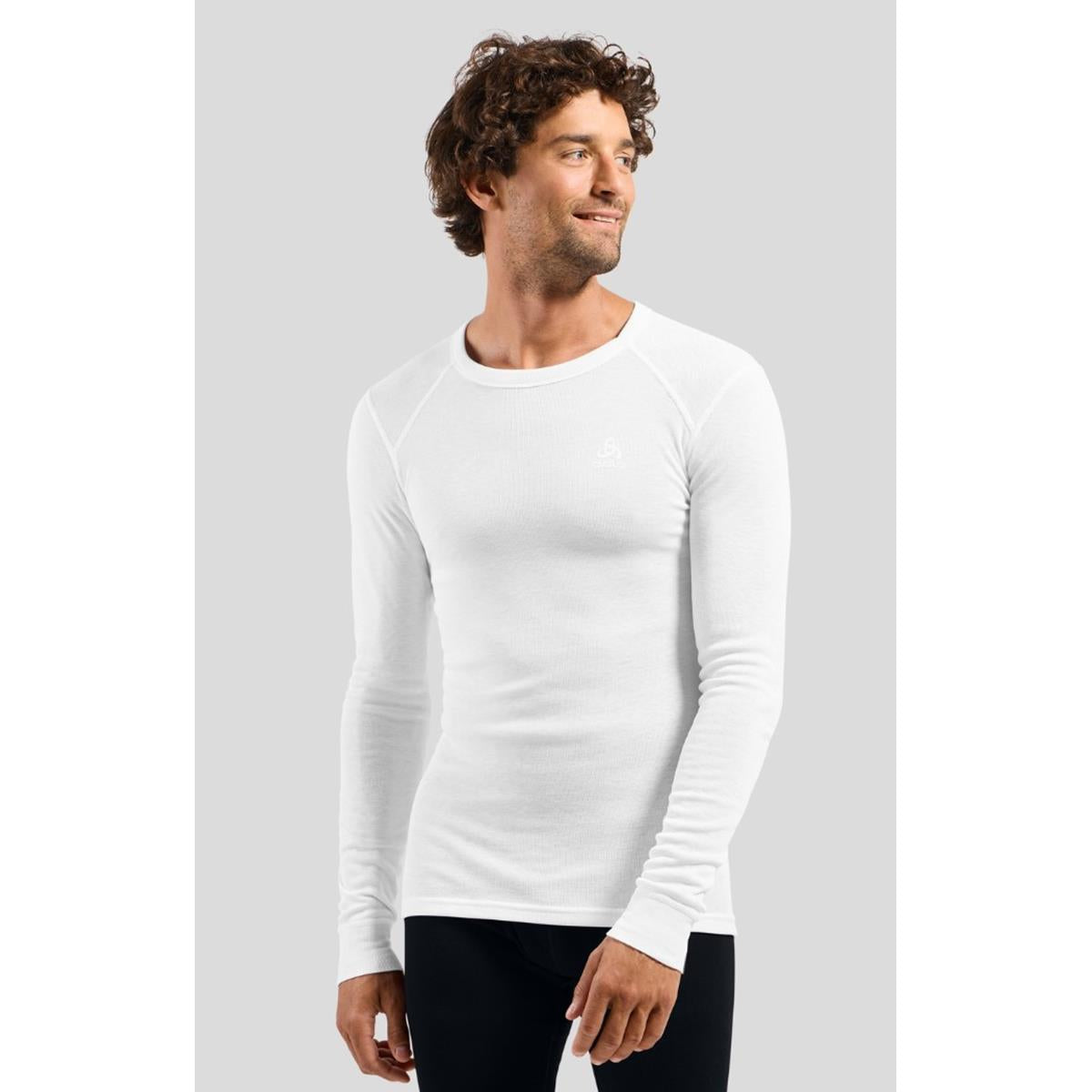 Odlo - Active Warm Base Layer Langarmshirt - White- Herren