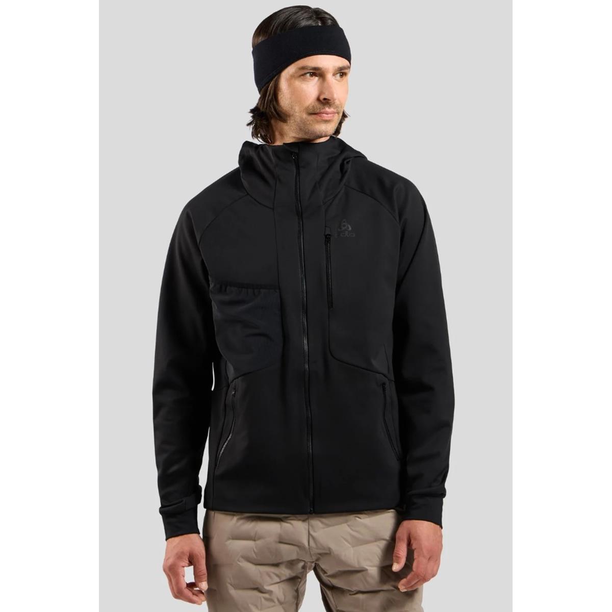 Odlo - Winddichte Zeroweight X-Warm Langlaufjacke - Black - Herren