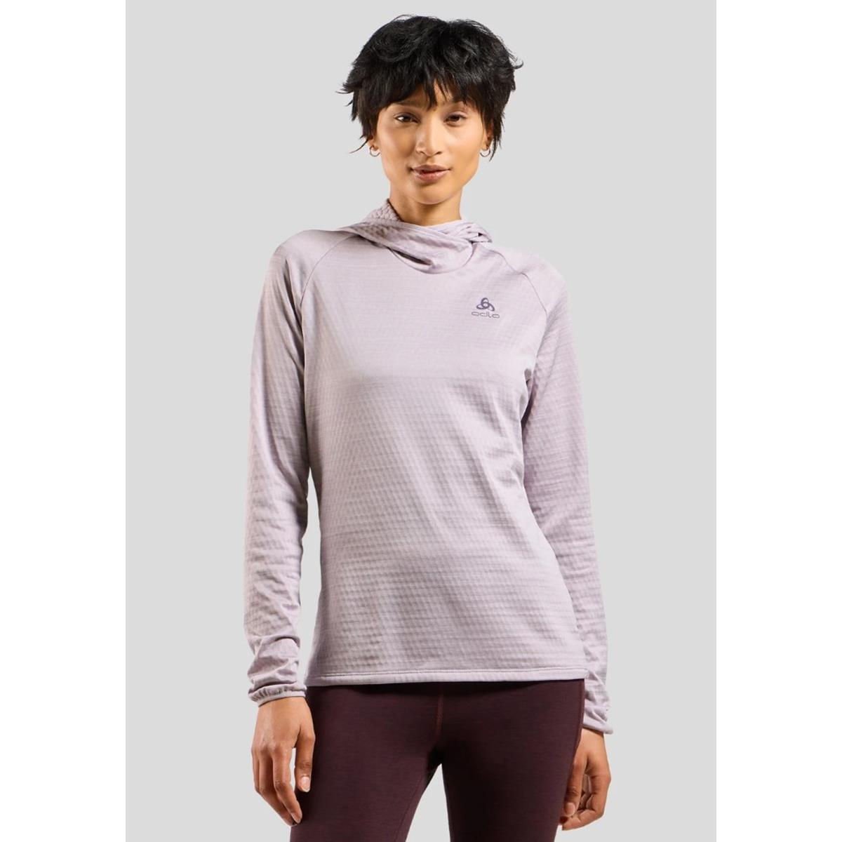 Odlo - Damen Run Easy Mid Layer Hoody - misty lilac melange- Damen