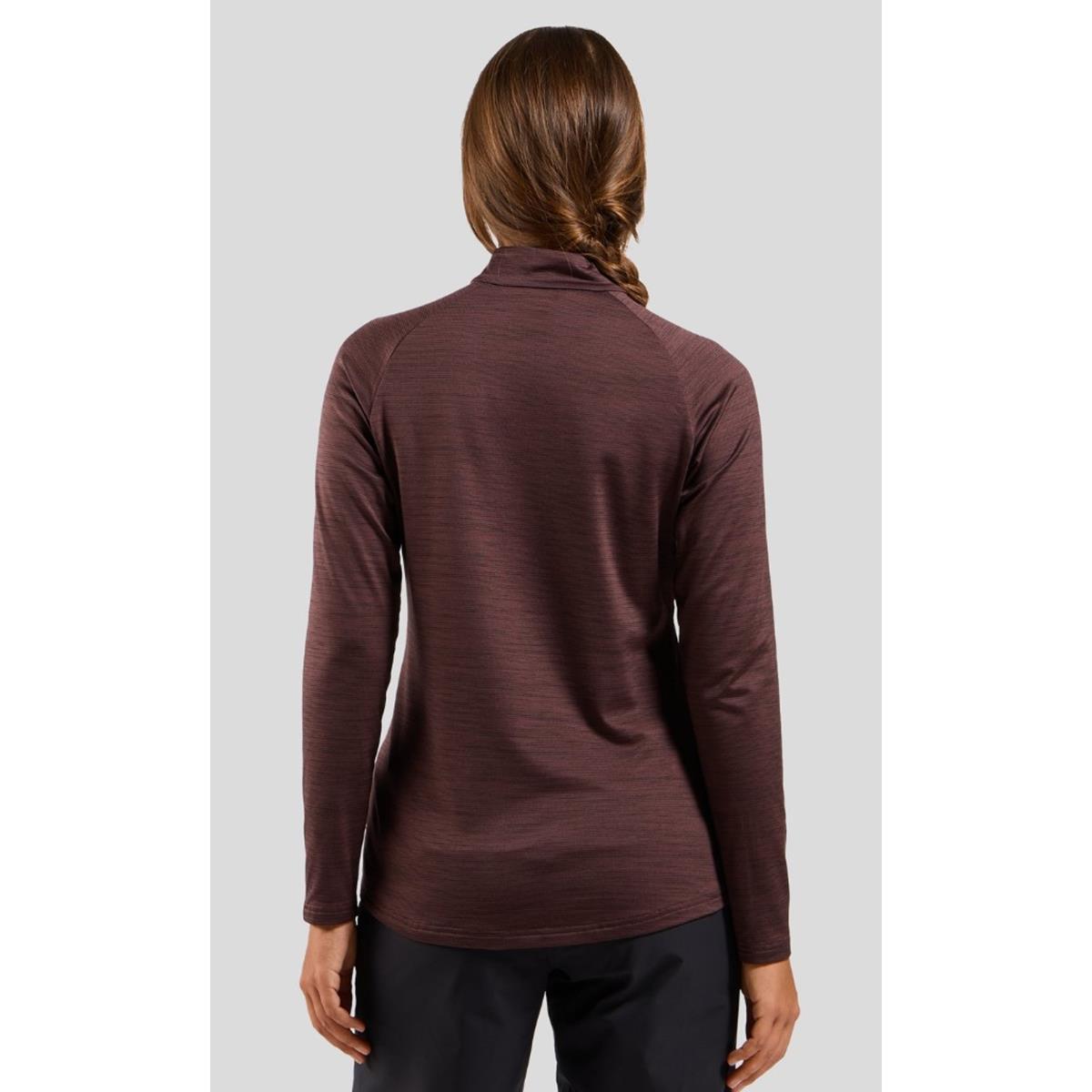Odlo Essentials Ceramiwarm Mid Layer Fudge Melange Damen Rolly