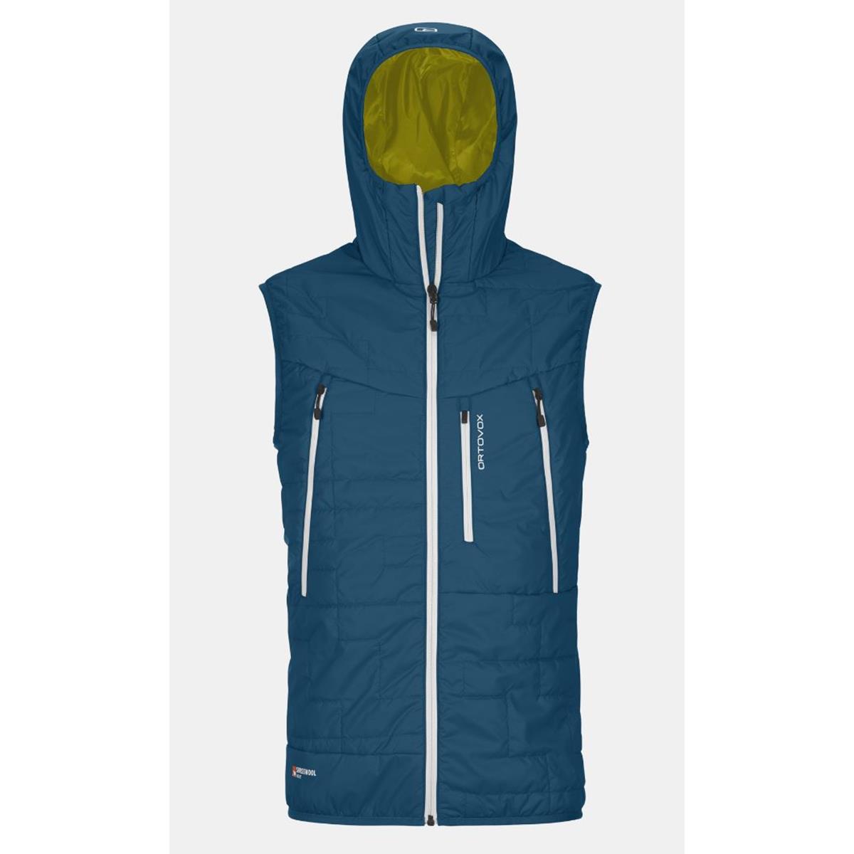 Ortovox Swisswool Piz Boè Vest petrol blue Herren Weste