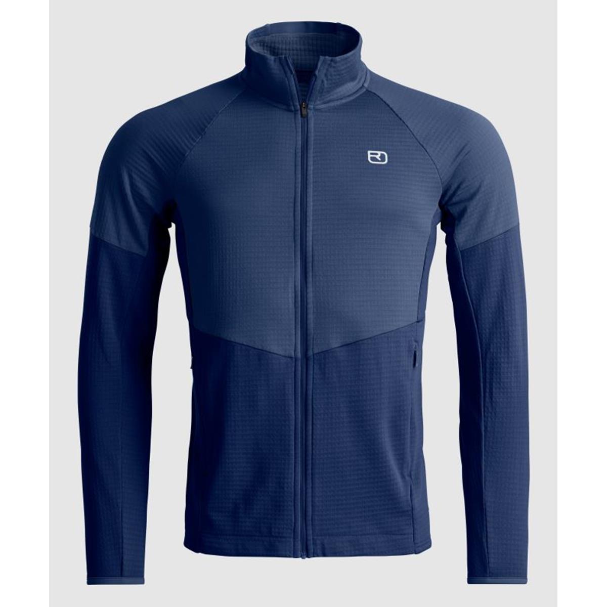 Ortovox Fleece Light Grid Jacket M deep ocean Herren Fleecejacke