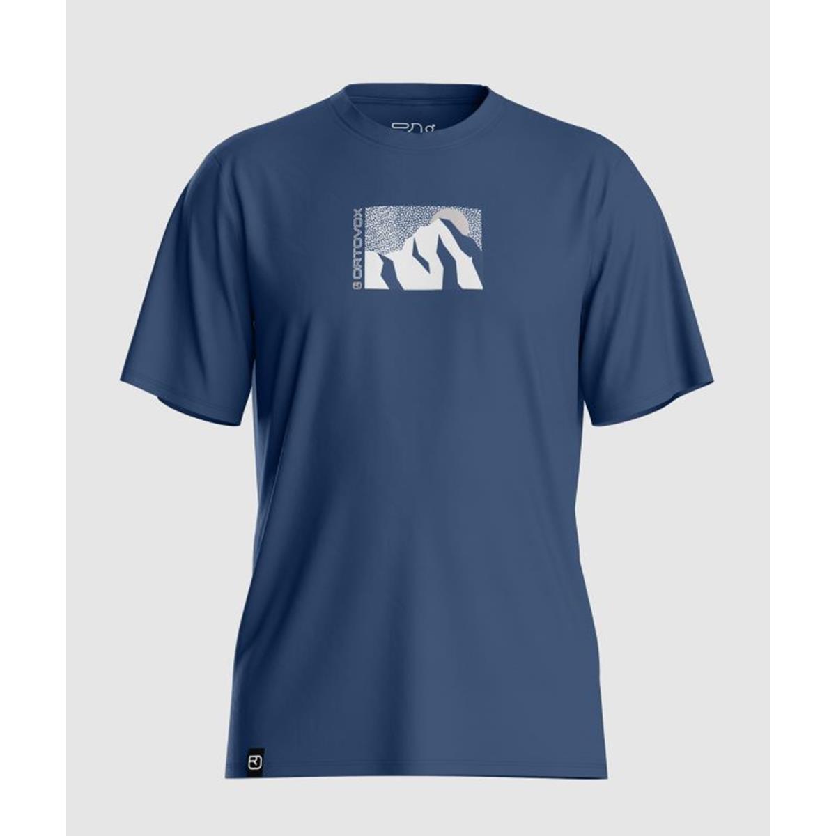 Ortovox 120 Cool Tec MTN Sun TS M blue nunatak Herren T-Shirt