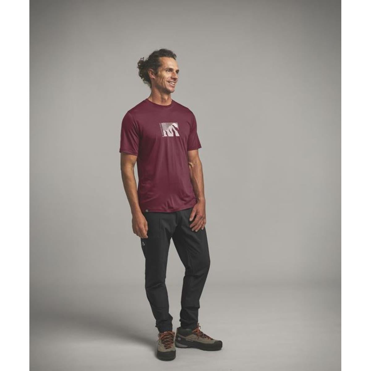 Ortovox 120 Cool Tec MTN Sun TS M red malbec Herren T-Shirt