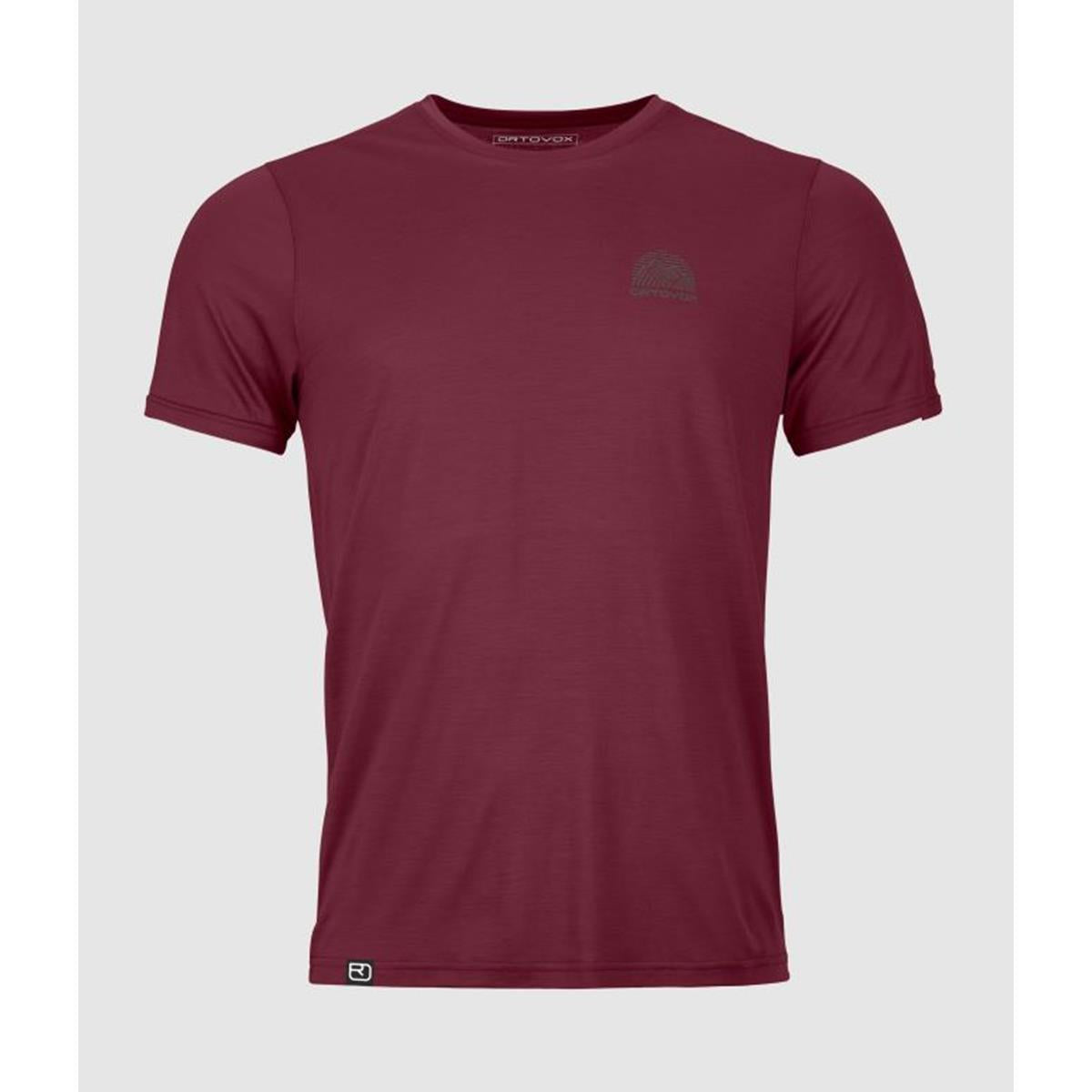 Ortovox 120 Cool Tec MTN Stripe TS M red malbec Herren T-Shirt
