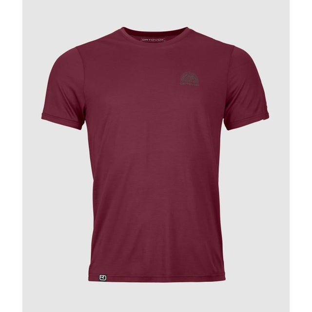 Ortovox 120 Cool Tec MTN Stripe TS M red malbec Herren T-Shirt
