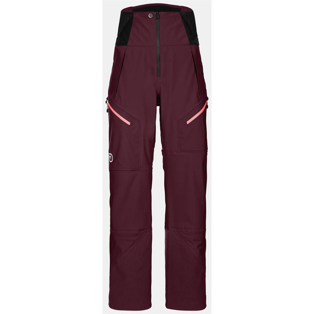 Ortovox 3L Guardian Shell Pants W dark wine