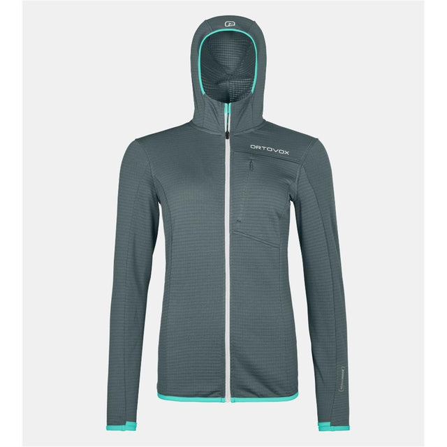 Ortovox FLEECE LIGHT GRID HOODED JACKET W dark artic grey