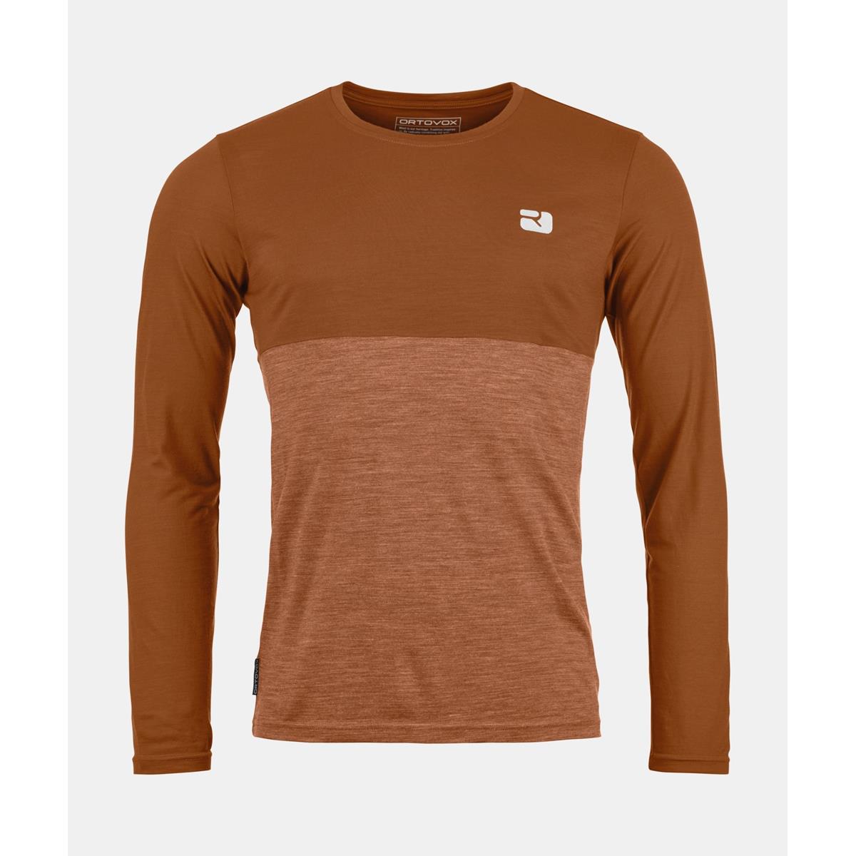 ORTOVOX 150 COOL LOGO LS M - bristle brown