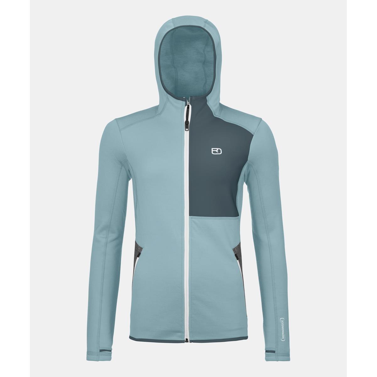 Ortovox Fleece Hoody Women glacier grey