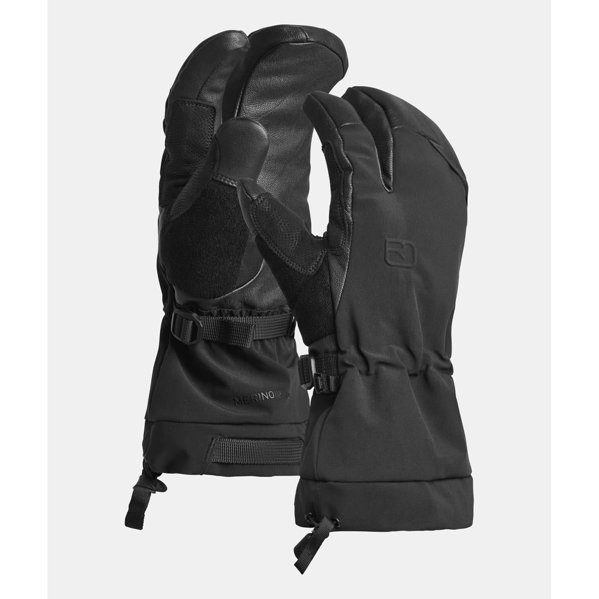 Ortovox Merino Freeride 3 Finger Glove Men black raven