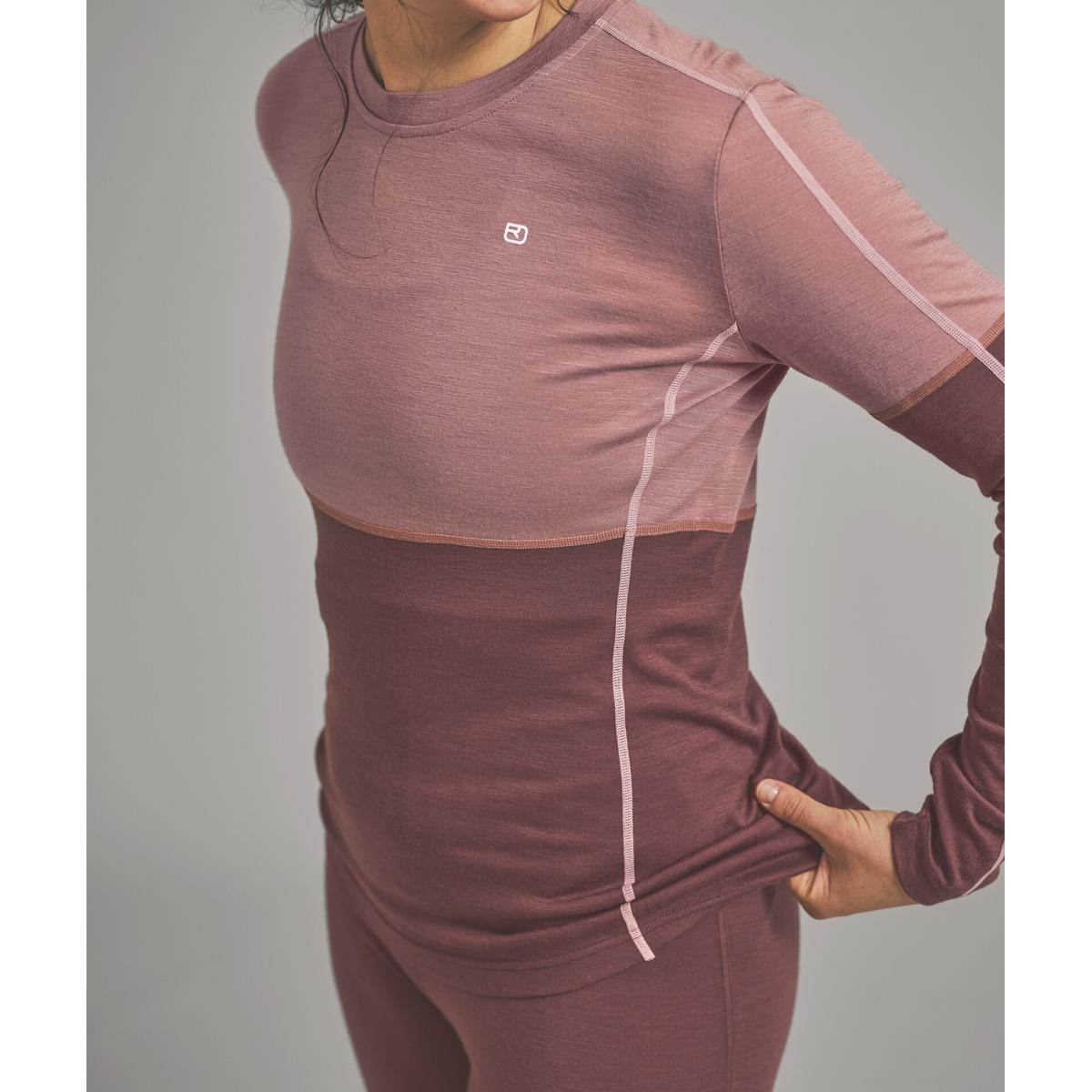 Ortovox 185 Rock'n'Wool Longesleeve Women dusk rose