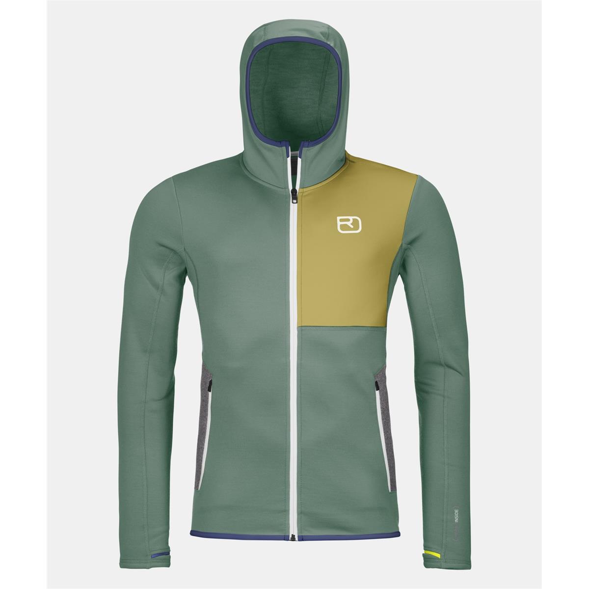 Ortovox Fleece Hoody M arctic grey Herren Fleecejacke