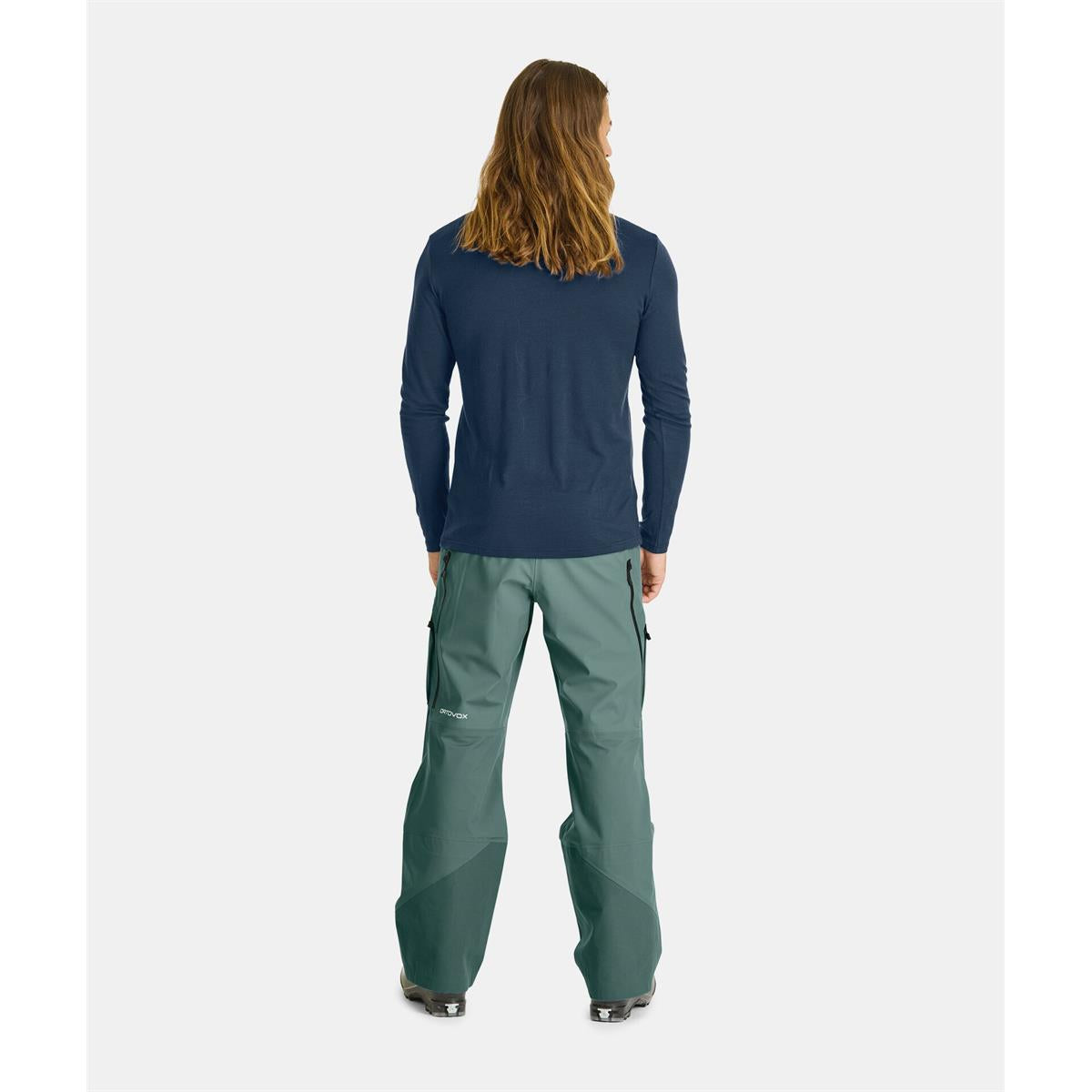 Ortovox 185 Merino Brand Outline LS M deep ocean