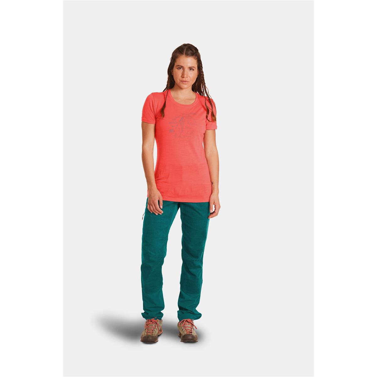 Ortovox 120 Tec Lafatscher Topo TS coral Damen T-Shirt