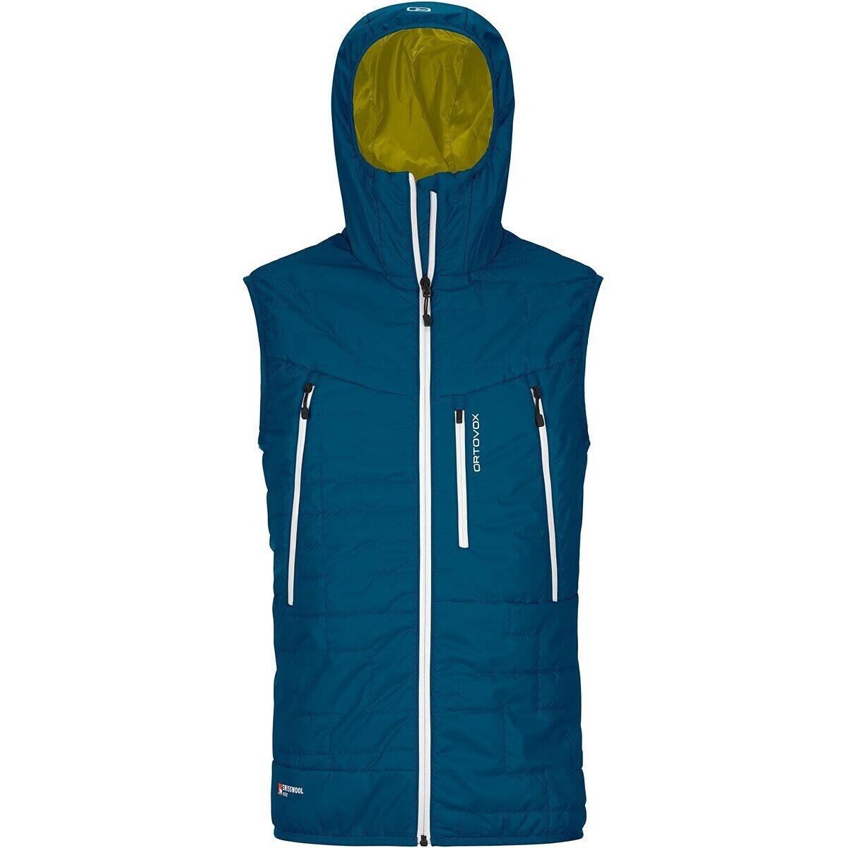 Ortovox Swisswool Piz Boè Vest petrol blue Herren Weste