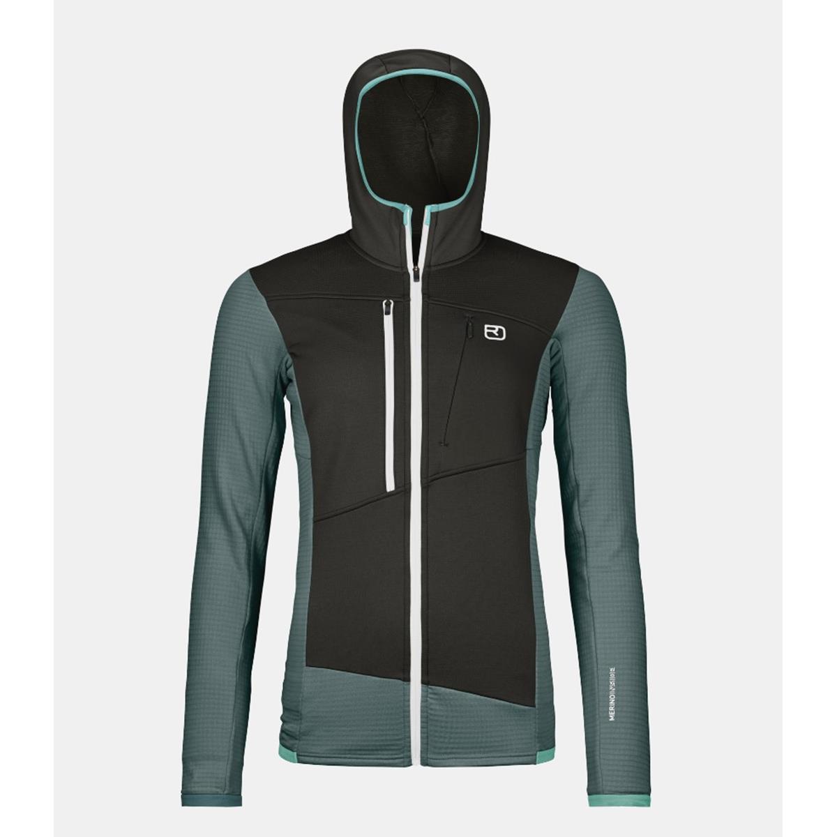 Ortovox - FLEECE GRID HOODY - dark arctic grey - Damen