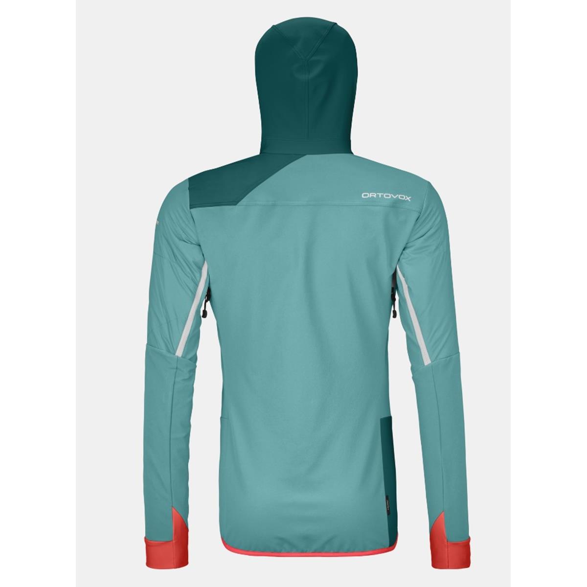 Ortovox Swisswool col becchei Hybrid Jacket ice waterfall Damen Tourenjacke