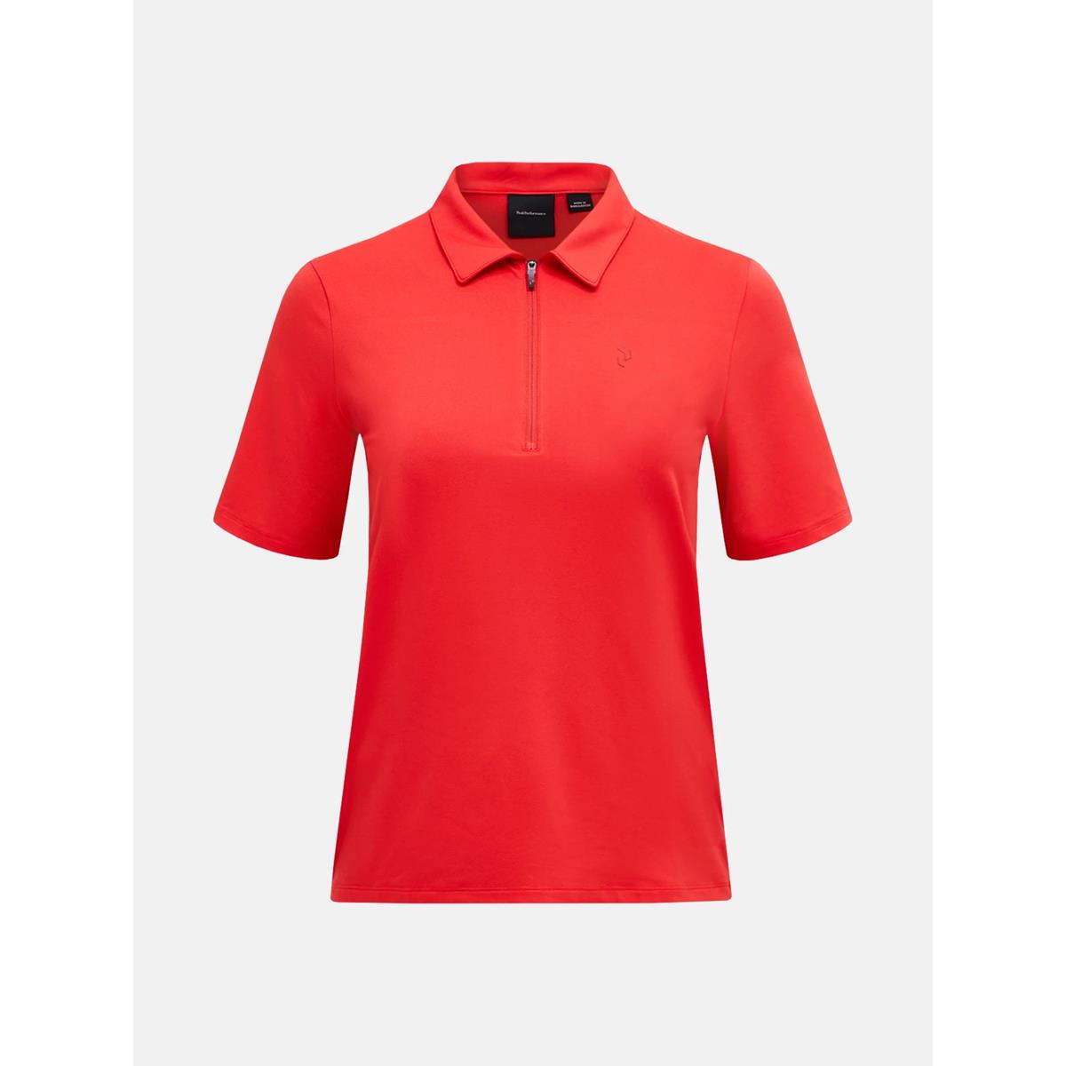 Peak Performance W Comfort Zip Polo Women brilliant red