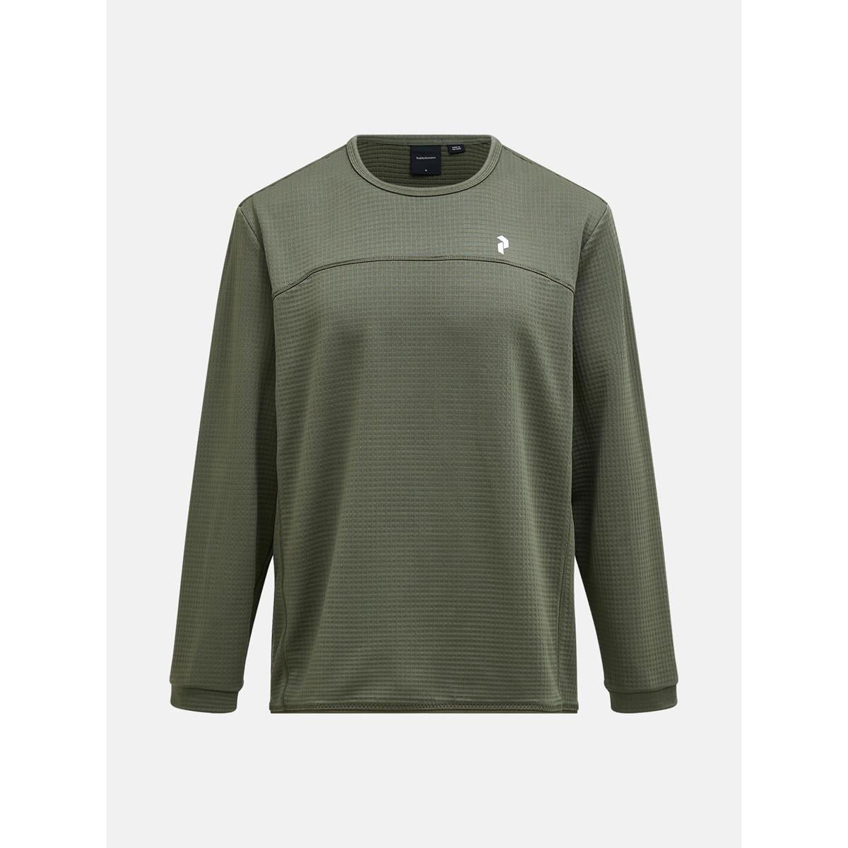 Peak Performance M Trail Polartec Power Grid Crew Men pine needle