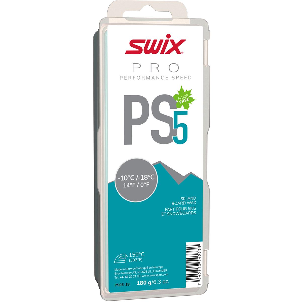 Swix PS5 Turquoise -10°C/-18°C 180g