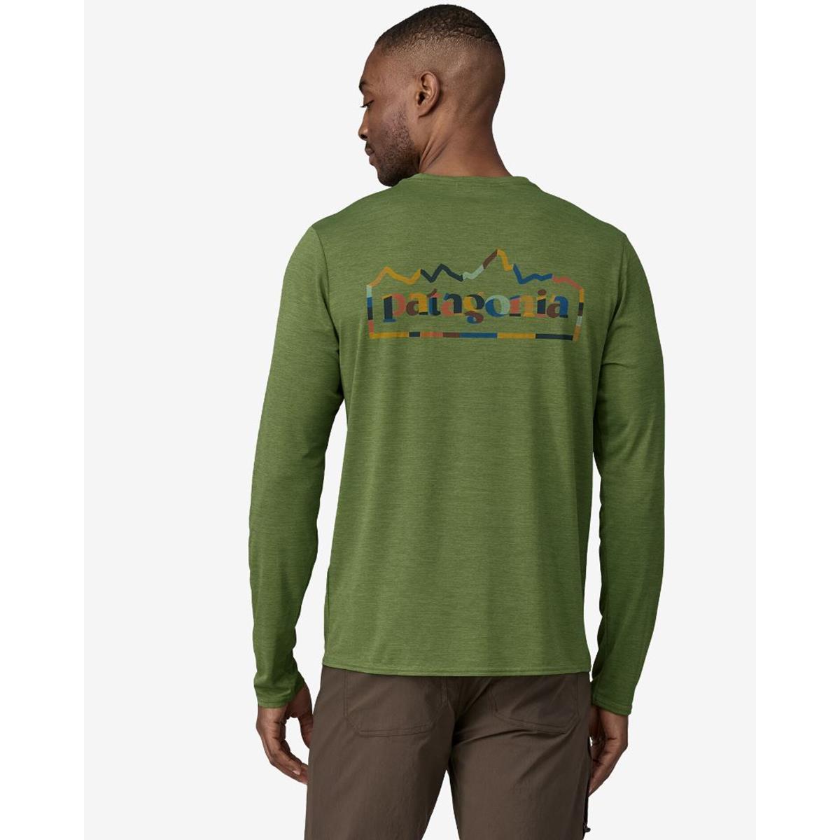 Patagonia M L/S Cap Cool Daily Graphic unity fitz terrain green Herren Longsleeve