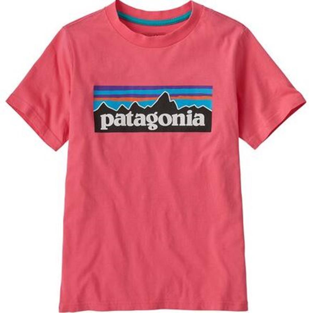 Patagonia K P-6 Logo Tee mallow pink Kinder T-Shirt