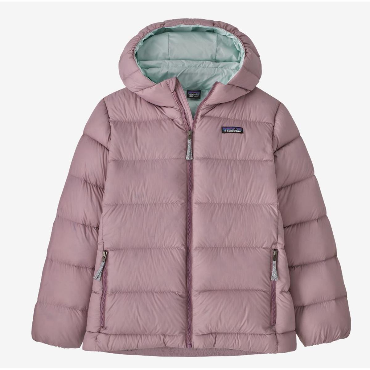 Patagonia K Hi-Loft Down Sweater Hoody stormy mauve Kinder Daunenjacke