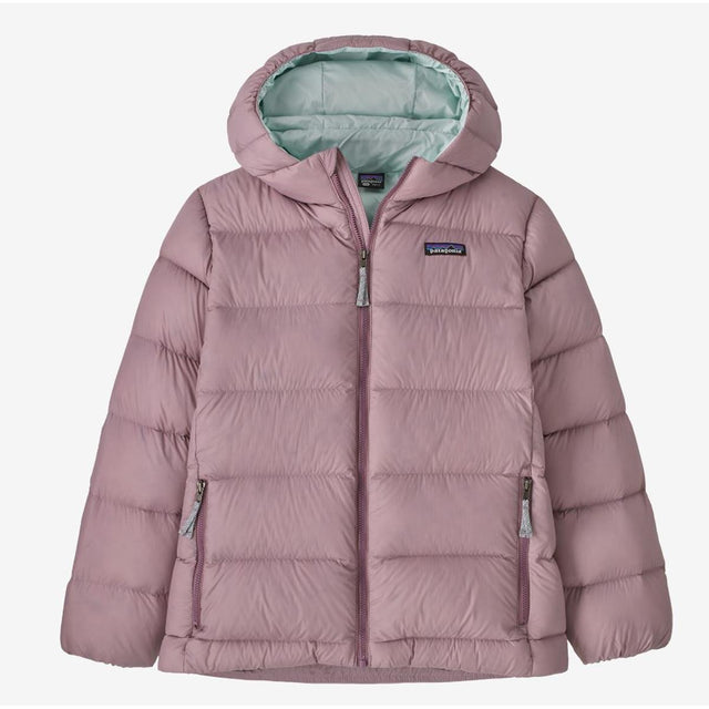 Patagonia K Hi-Loft Down Sweater Hoody stormy mauve Kinder Daunenjacke