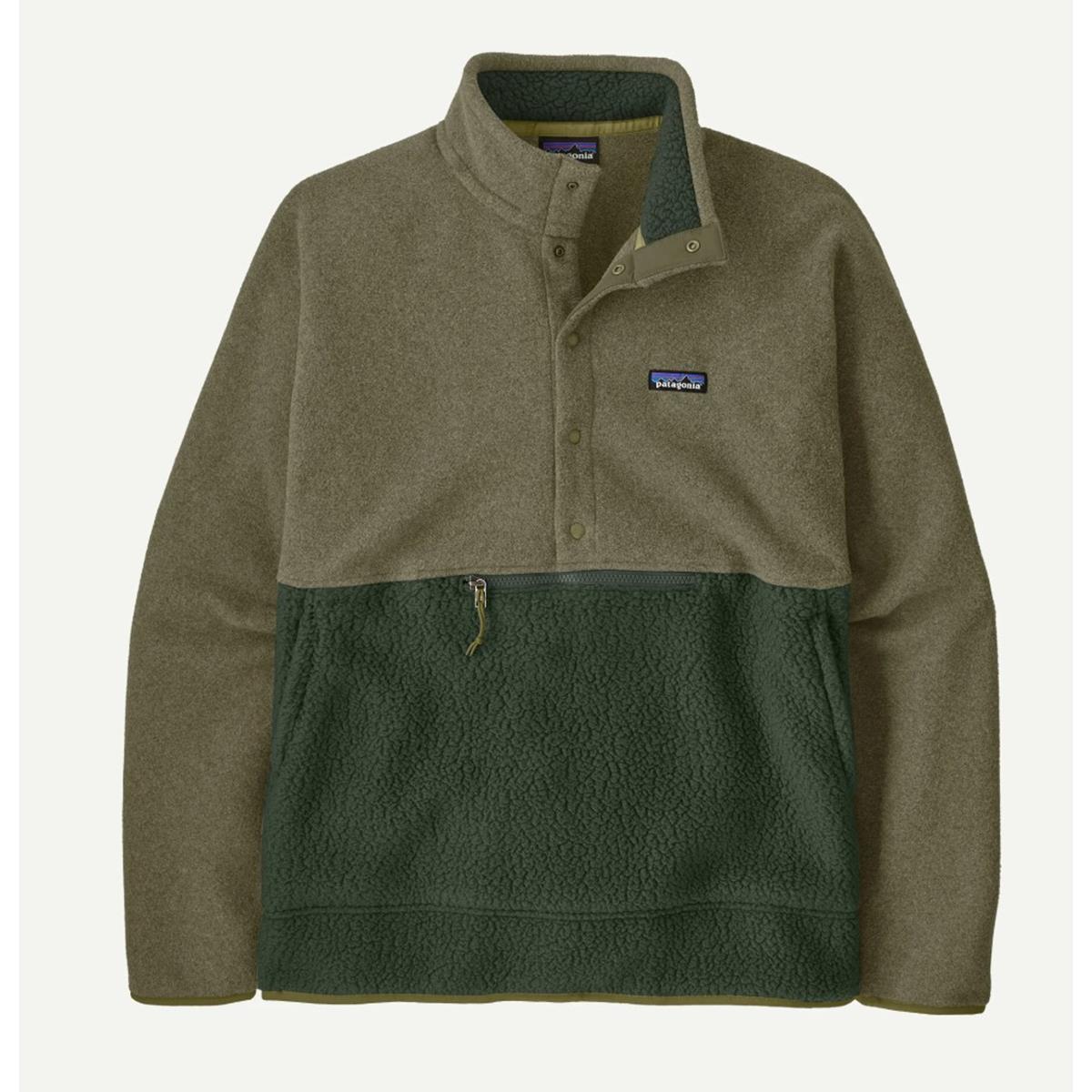 Patagonia M`s Retro Pile Half-Snap old growth green Herren Fleece Pullover