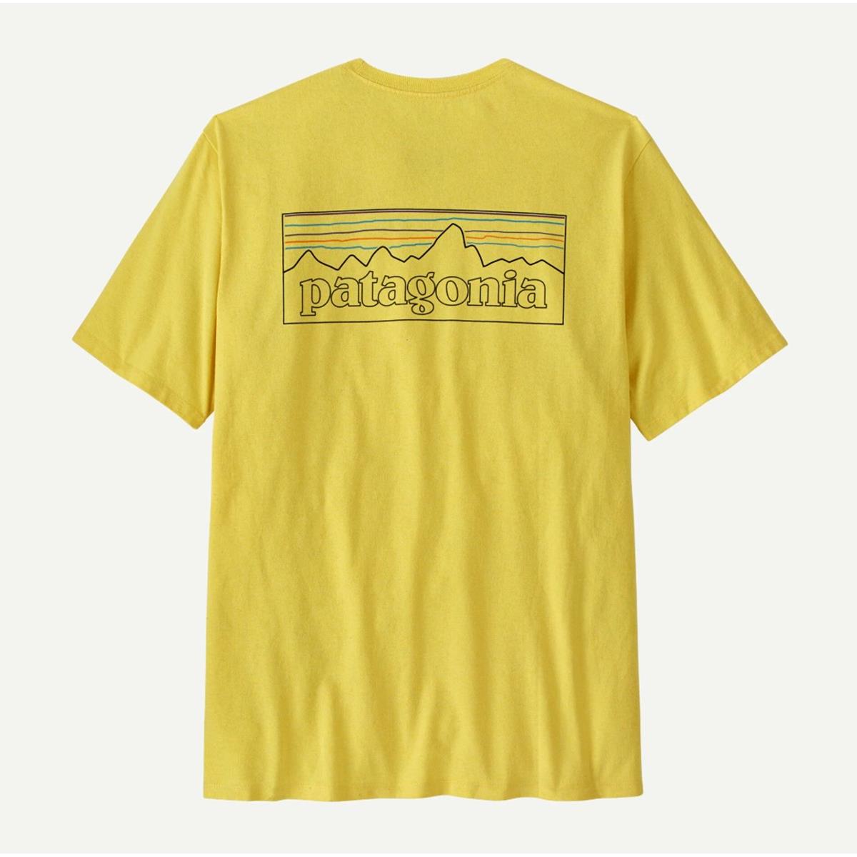 Patagonia M P-6 Logo Responsibili outline lemon zest Herren T-Shirt