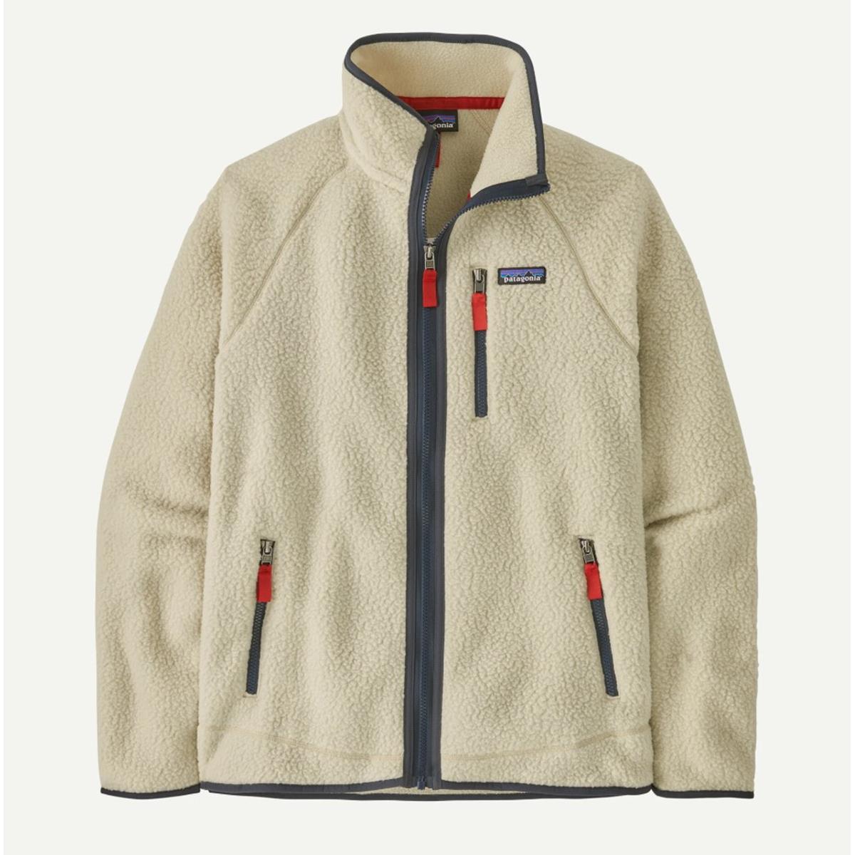 Patagonia M Retro Pile Jacket pelican W/ smolder blue Herren Fleecejacke