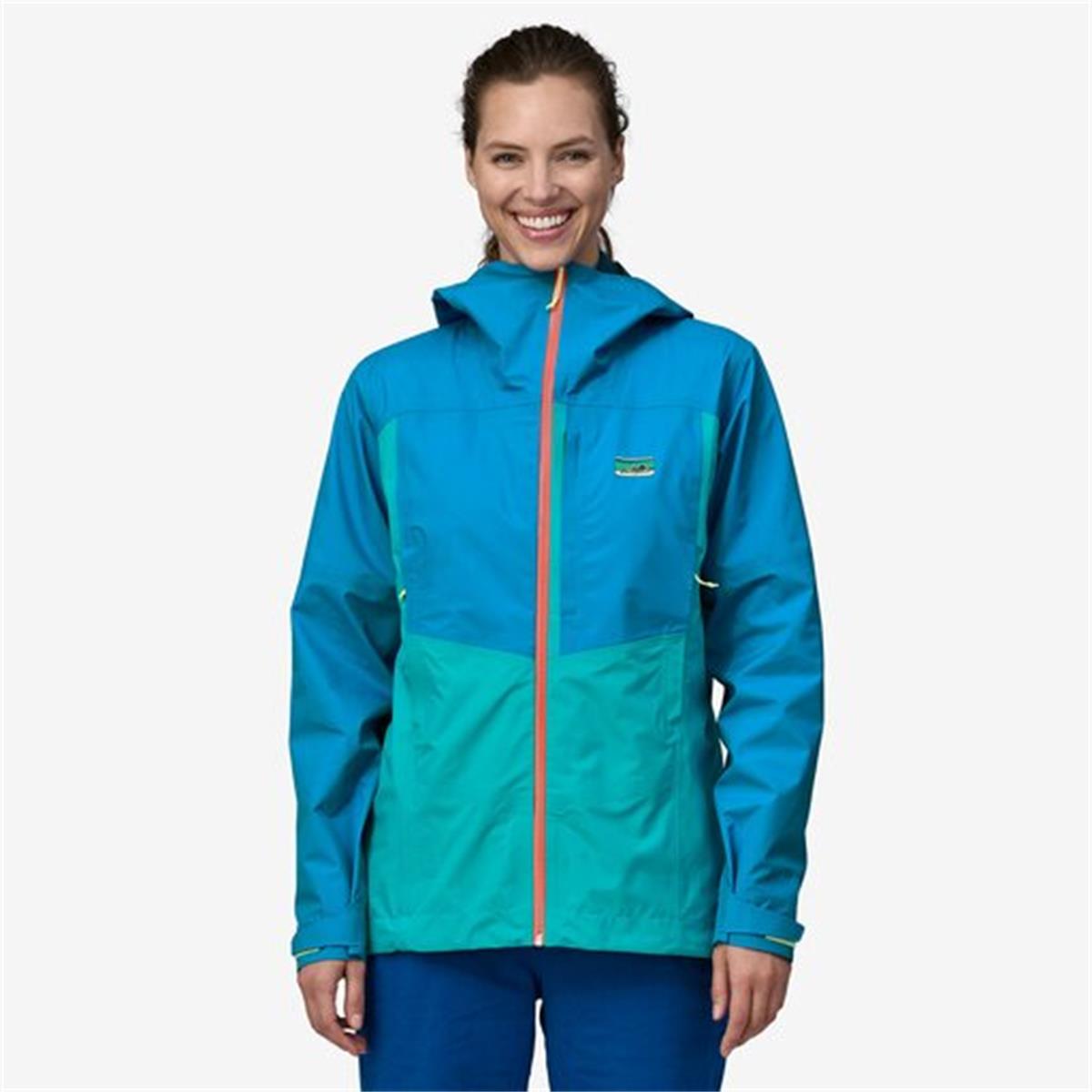 Patagonia Damen Boulder Fork Regenjacke Subtidal Blue