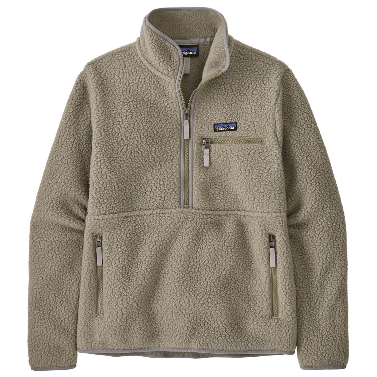Patagonia Damen Retro Pile Fleece Marsupial Pullover River Rock Green