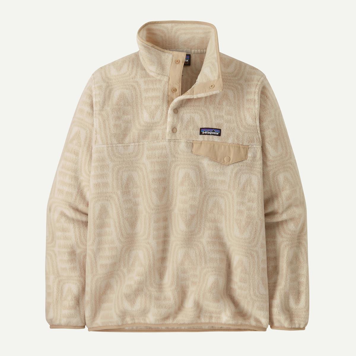 Patagonia Damen Lightweight Synchilla Snap-T Fleece Pullover Flow: Dyno White
