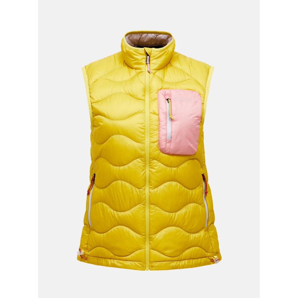 Peak Performance W Helium Utility Down Vest canary lime warm bush Damen Weste