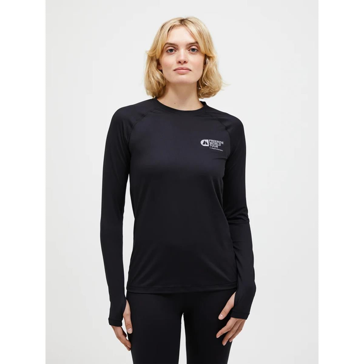 Peak Performance Damen FWT Spirit Crew Synthetic Baselayer Schwarz