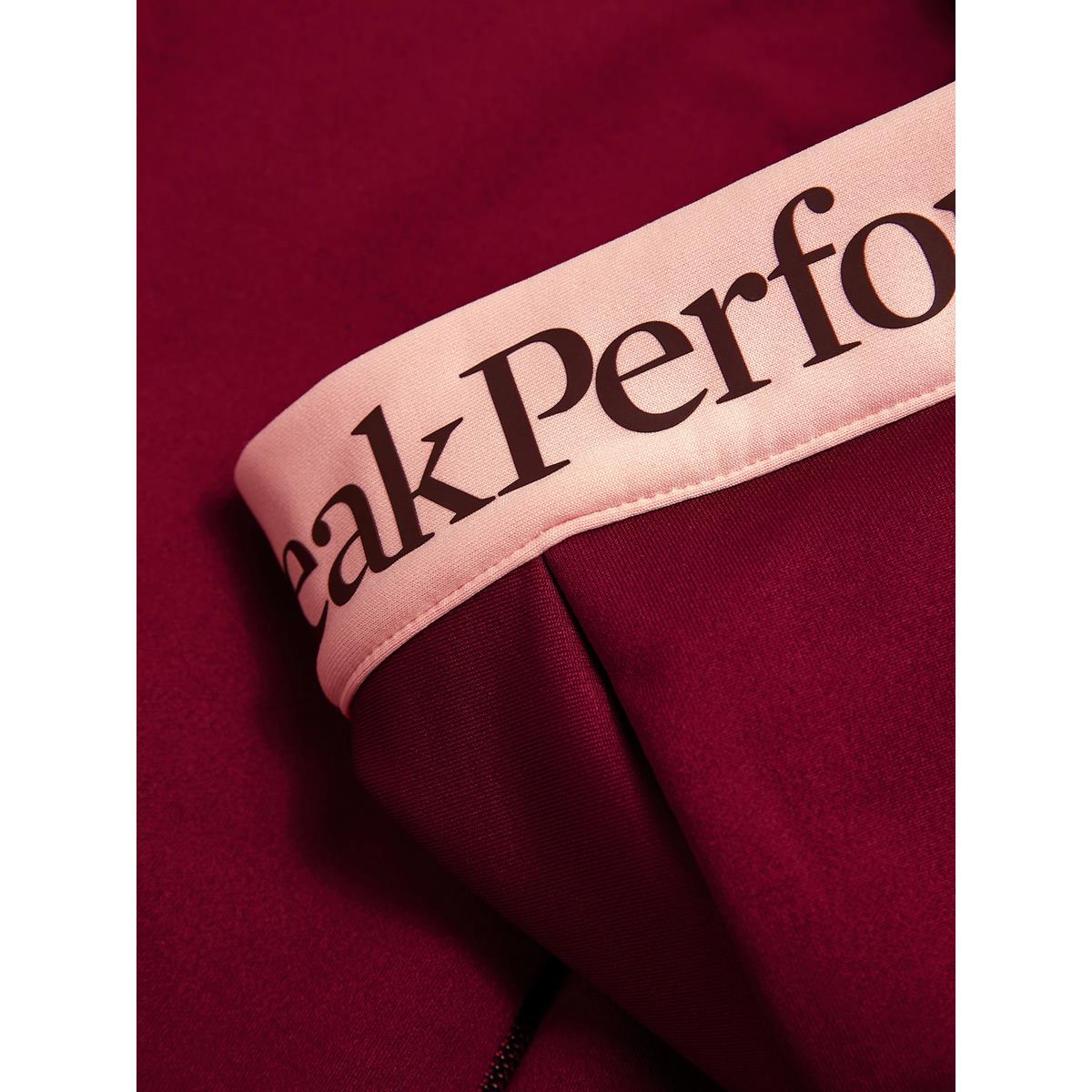 Peak Performance Damen Rider Essentials Midlayer Zip Hood Vertical Zenith/ Peach Fuzz