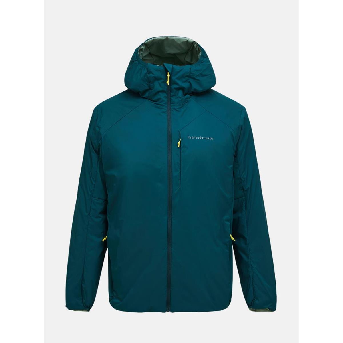 Peak Performance M Freelight Reversible Insulated Hood Jacket ponderosa pine green valley Herren Isolationsjacke