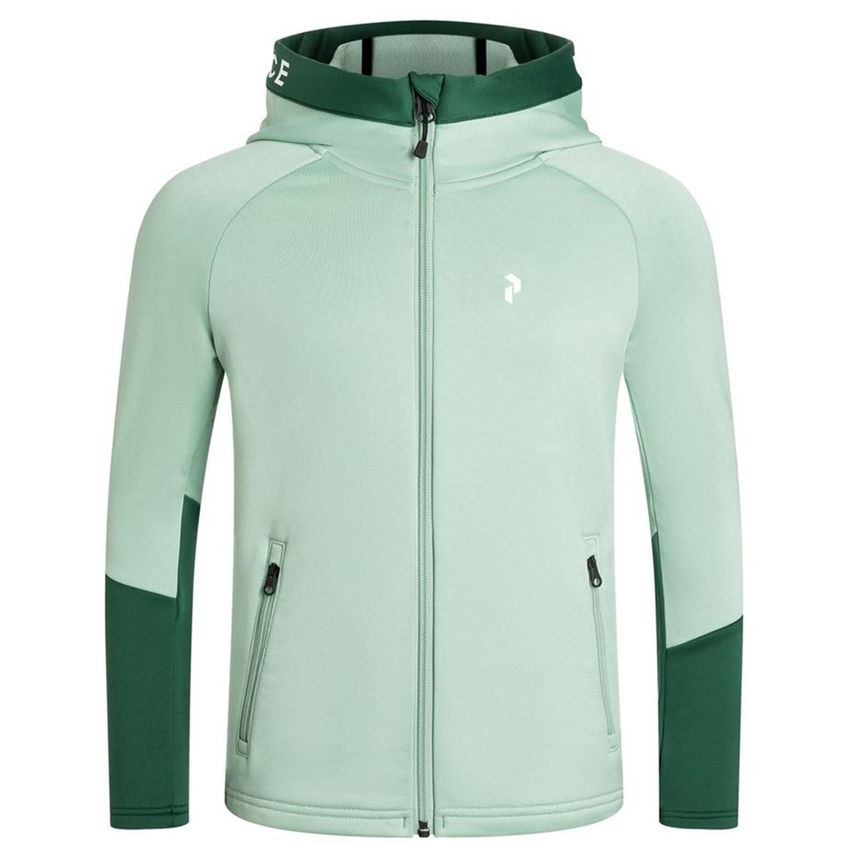 Peak Performance W Rider Mid Zip Hood delta green smoke Damen