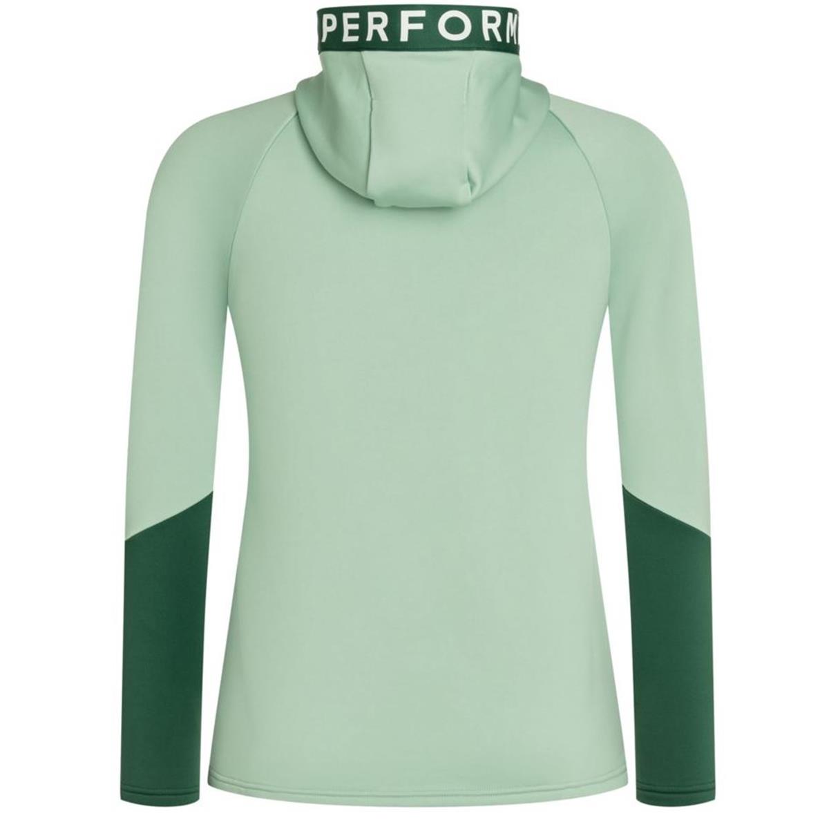 Peak Performance W Rider Mid Zip Hood delta green smoke Damen