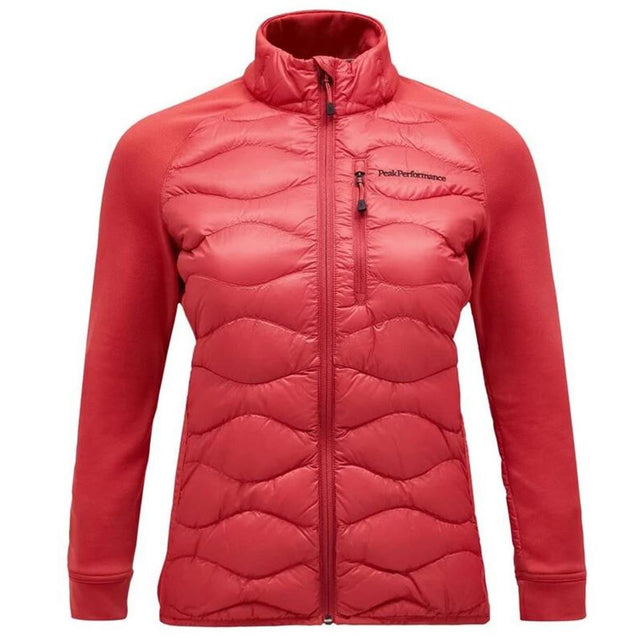 Peak Performance W Helium Down Hybrid Jacket softer red Damen Daunenjacke