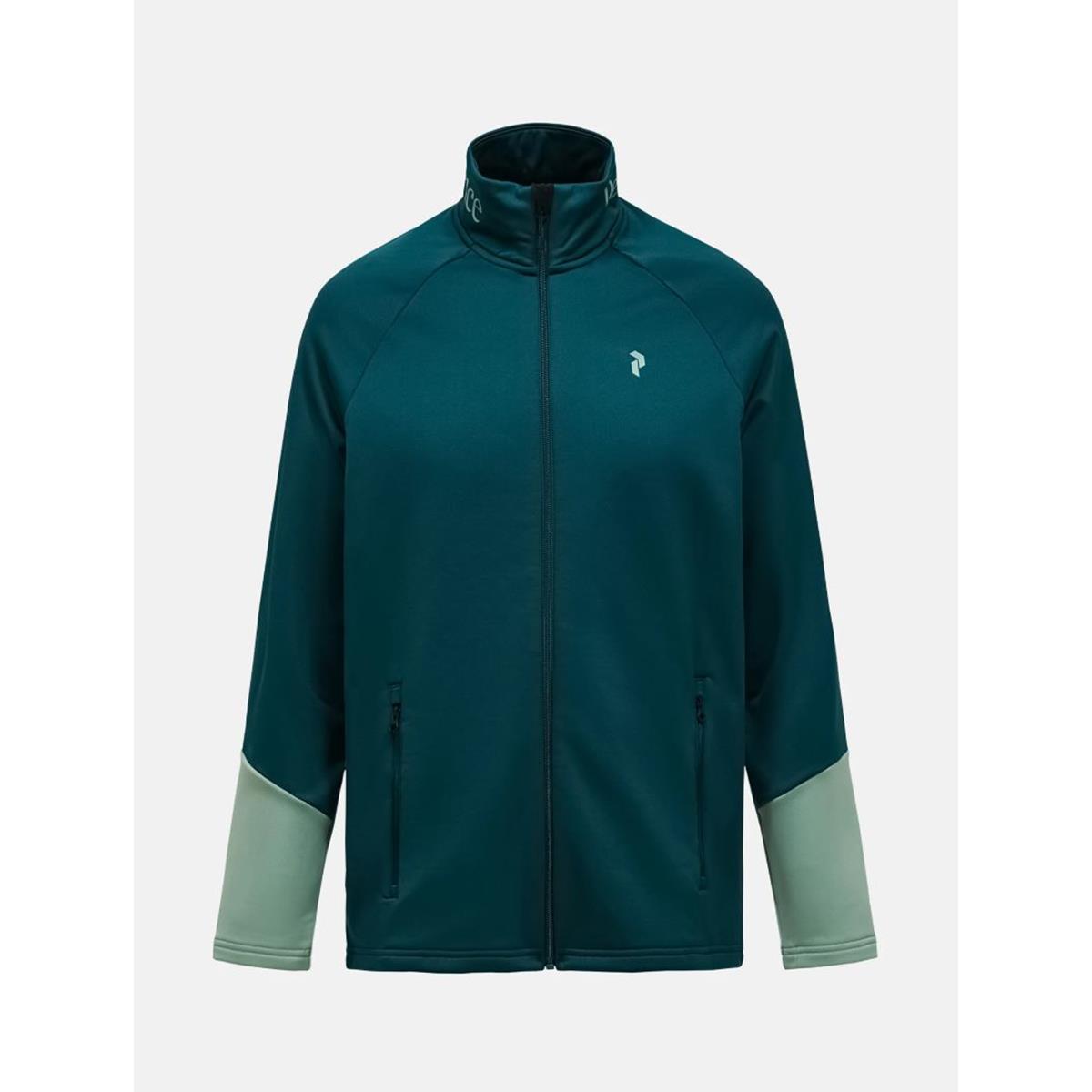 Peak Performance M Rider Essentails Zip Jacket ponderosa pine green valley Herren Fleecejacke