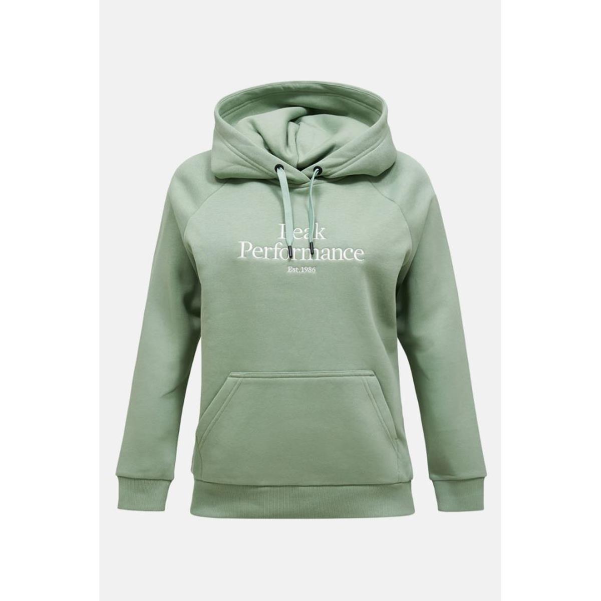 Peak Performance W Original Hood green valley offwhite Damen Hoody