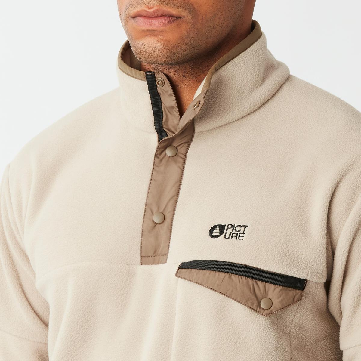 Picture Arcca 1/4 Fleece Men pure cashmere