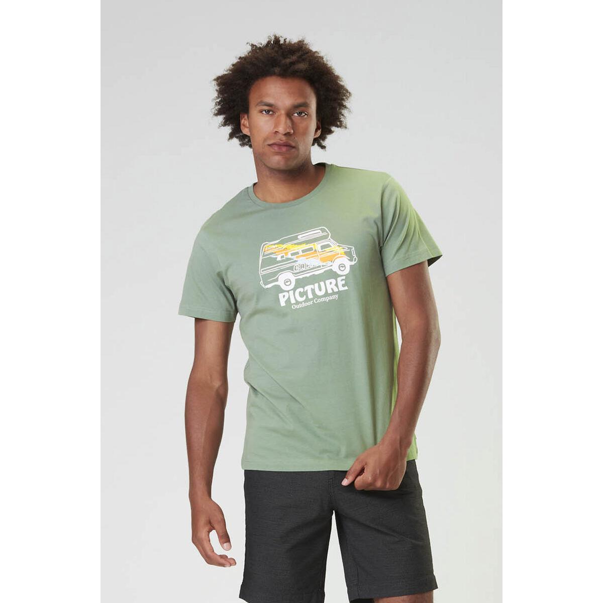 Picture Herren T-Shirt Custom Van Tee Green Spray