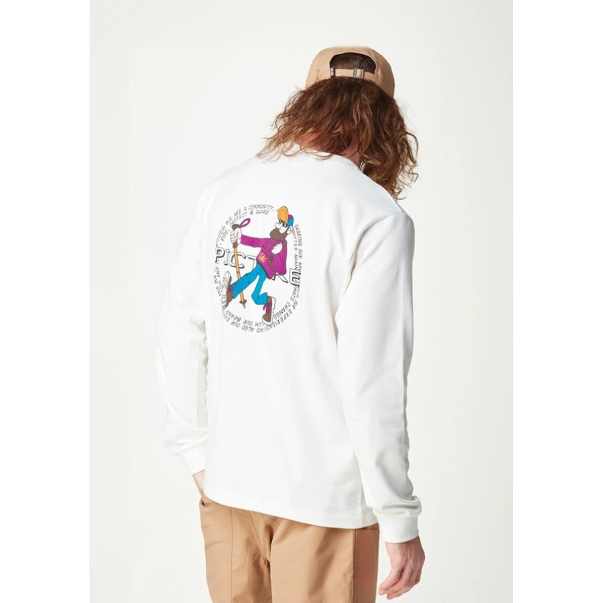 Picture - DEWATTO LS TEE - White - Herren