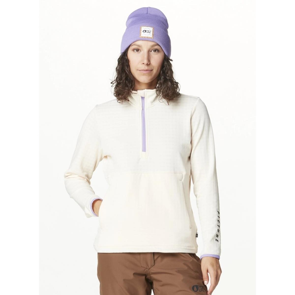 Picture - BAKE W 1/4 GRID FLEECE - Vanilla- Damen