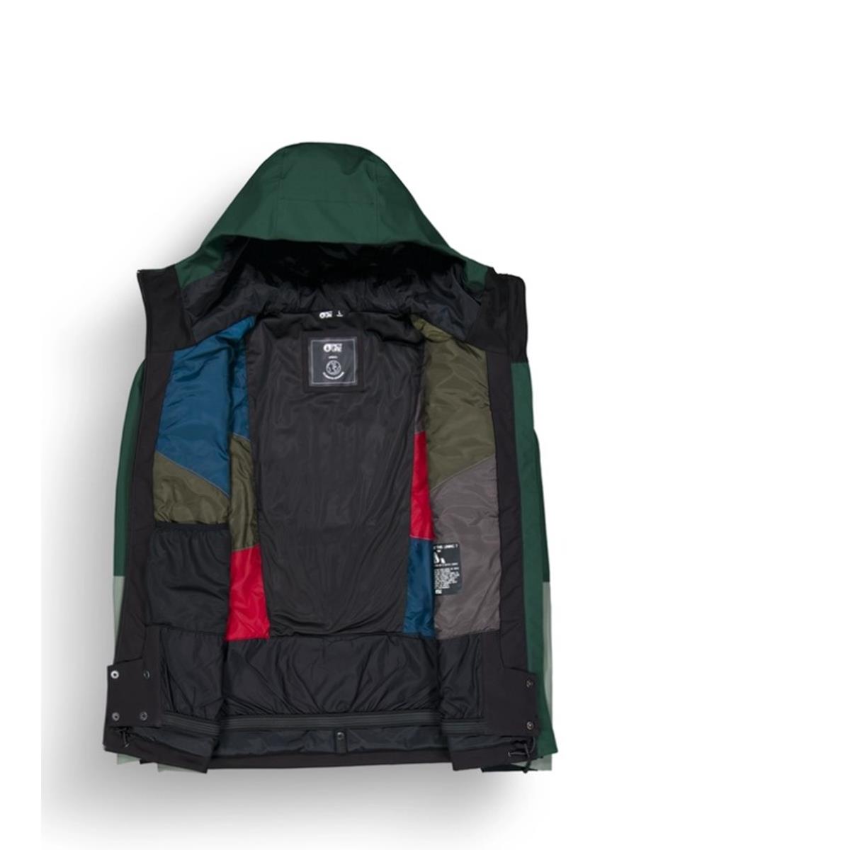 Picture - NITRIC JKT - Pdrsa Pine L Wreath Blk - Skijacke Herren