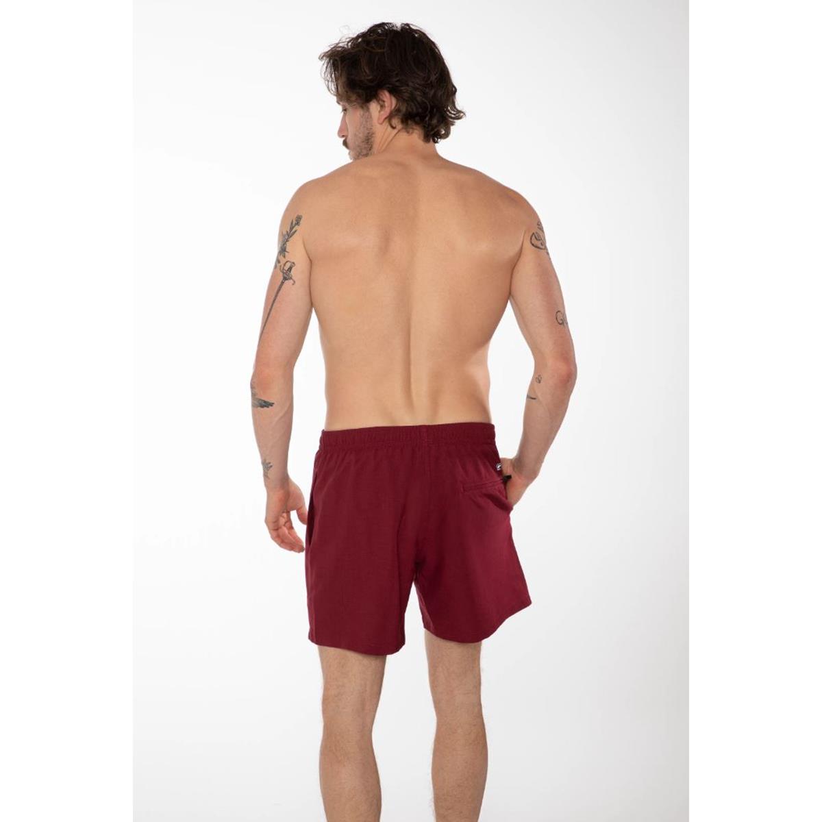 Protest Davey M red sangria Herren Badehose